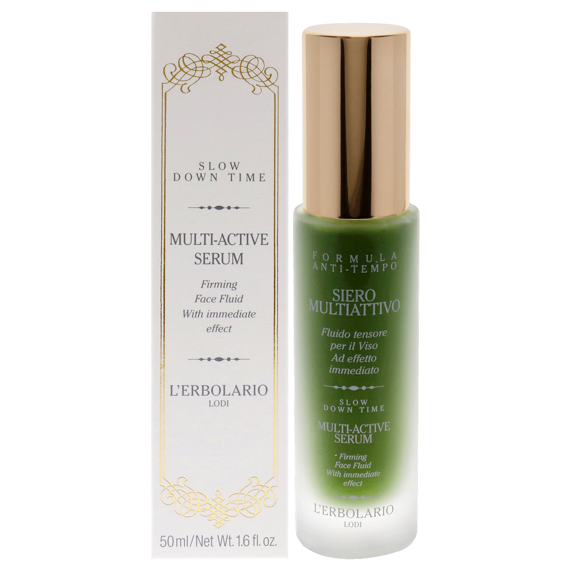 Slow Down Time Multi-Active Face Serum by LErbolario for Women - 1.6 oz Serum