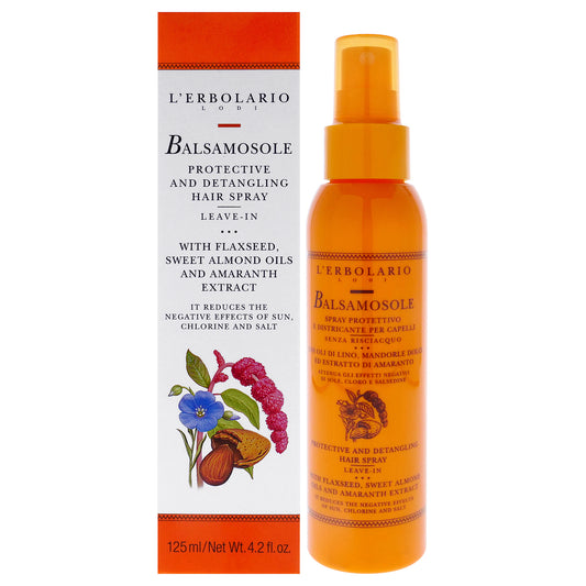 Balsamosole Protective and Detangling Hair Spray Leave-In by LErbolario for Women - 4.2 oz Hair Spray