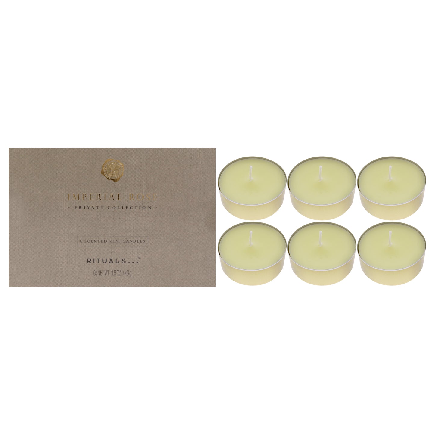 Imperial Rose Mini Scented Candles 6 x 1.5 oz Candle