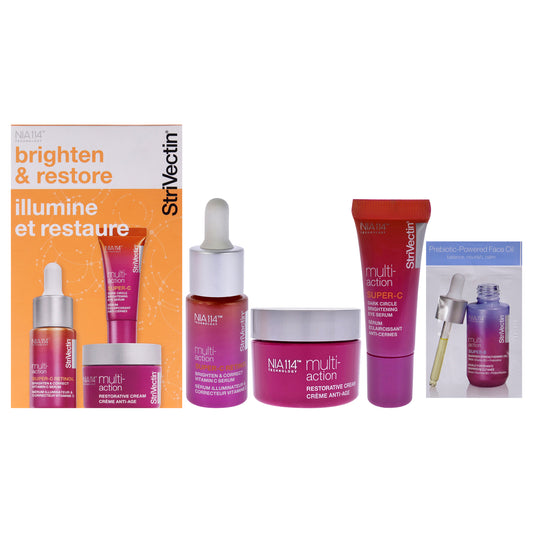 Power Starters Multi-Action Brighten and Restore Trio 3 Pc 0.5 oz Super-C Retinol Brighten and Correct Vitamin C Serum