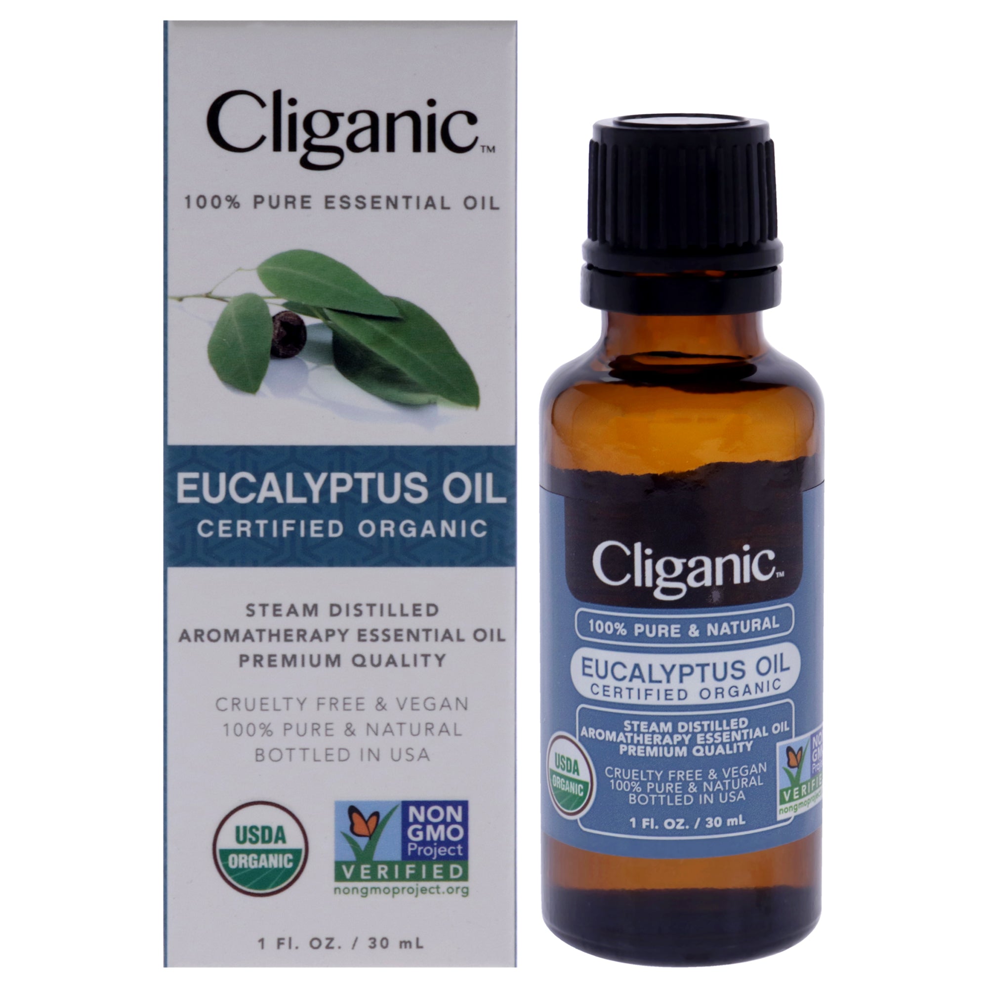 Organic Eucalyptus by Cliganic for Unisex - 1 oz Oil