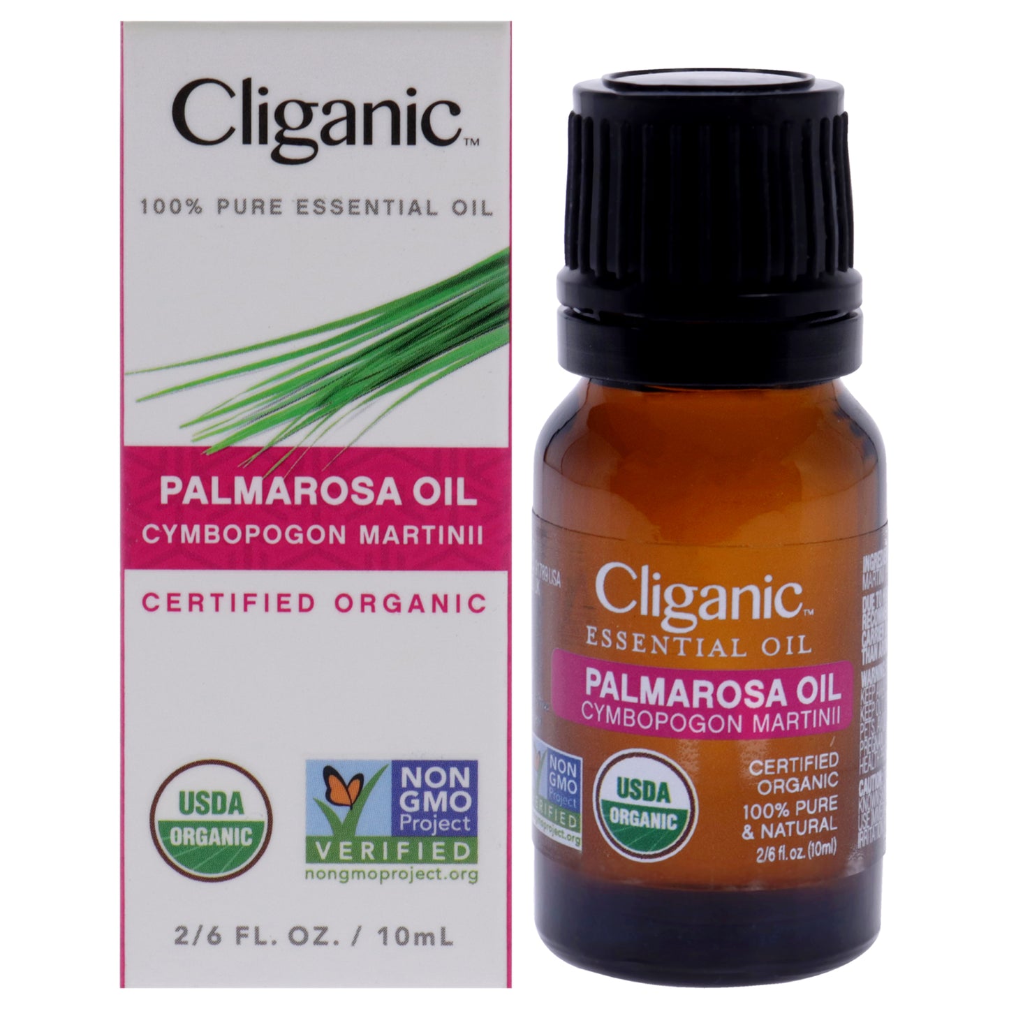 Organic Palmarosa 0.33 oz Oil