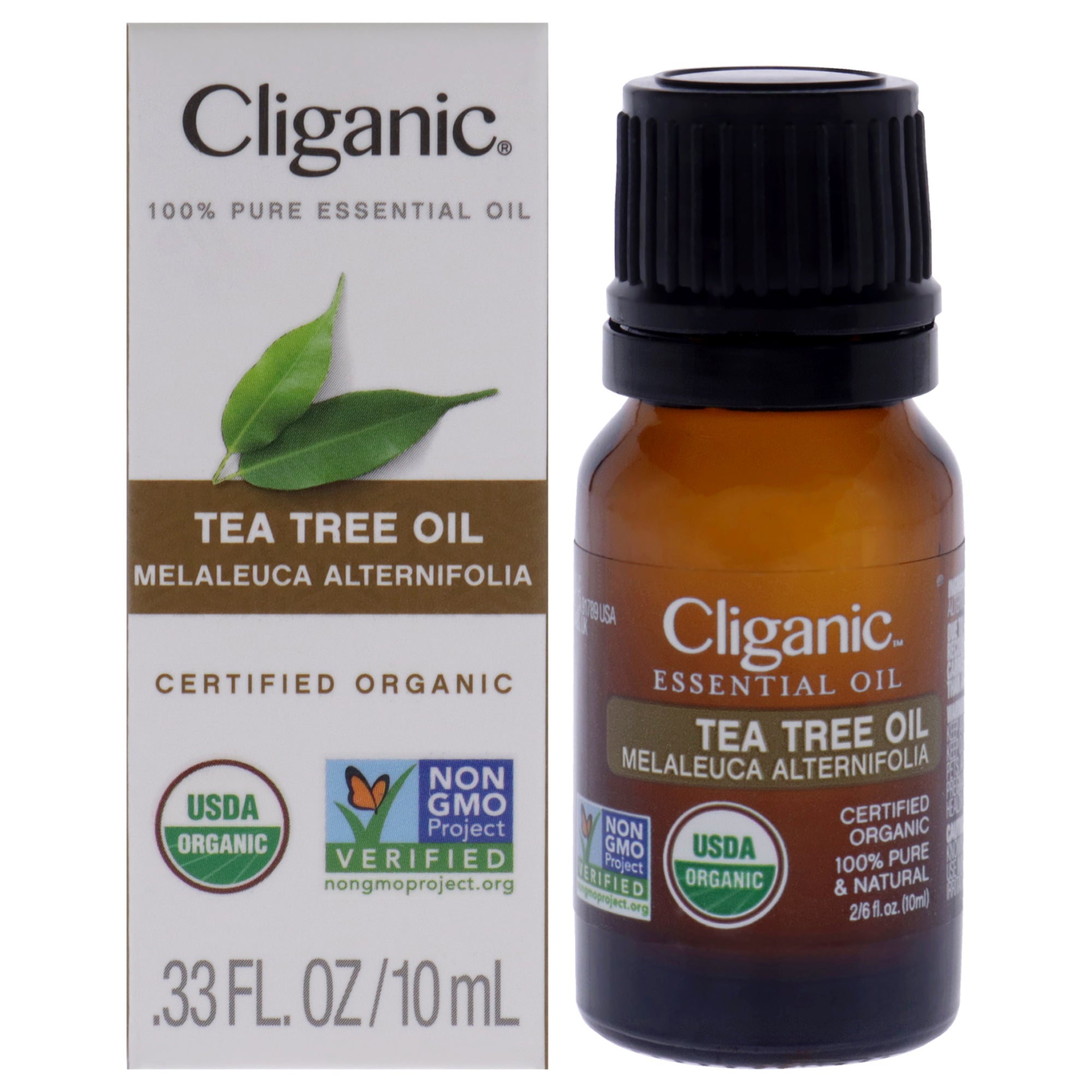 Organic Tea Tree by Cliganic for Unisex - 0.33 oz Oil