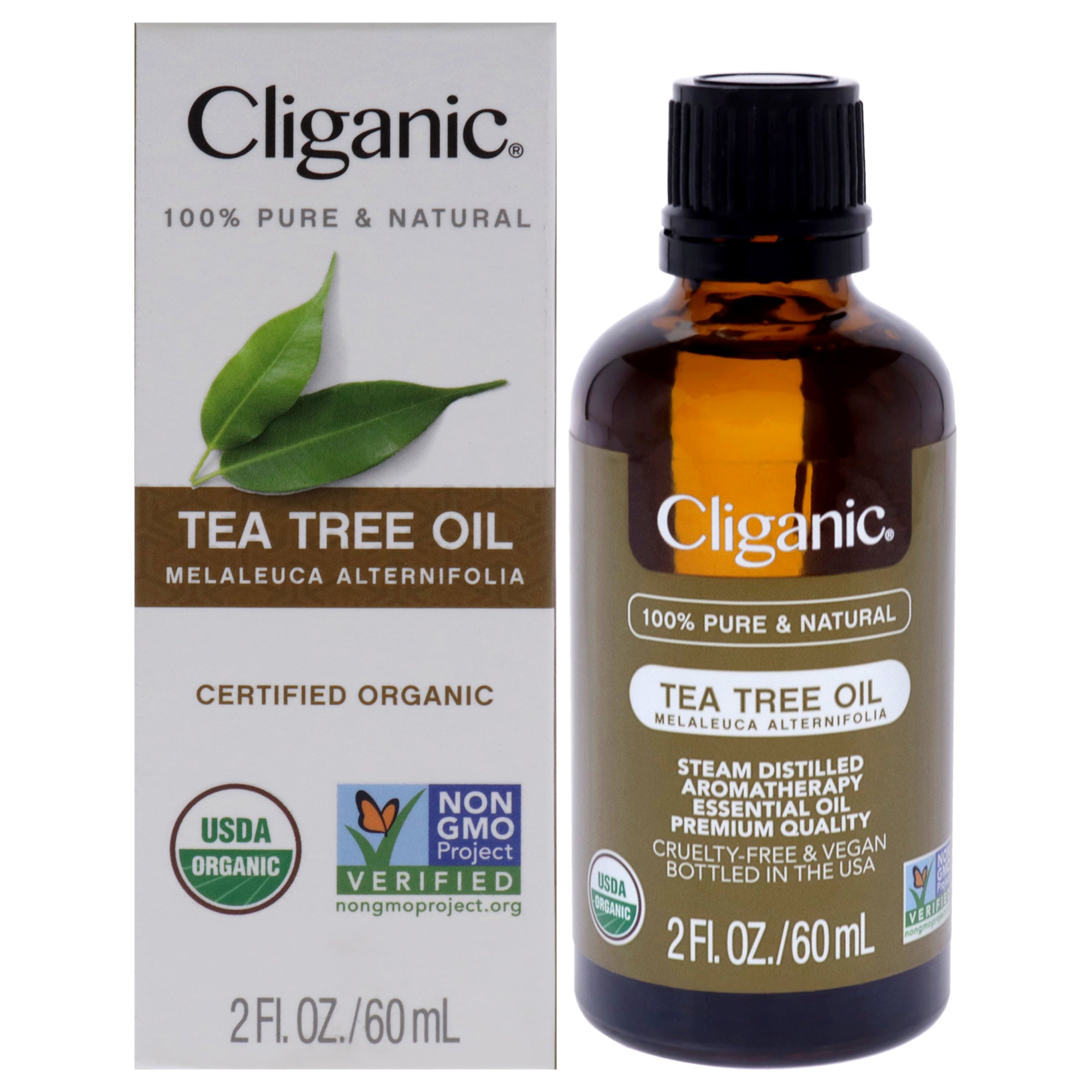 Organic Tea Tree by Cliganic for Unisex - 2 oz Oil