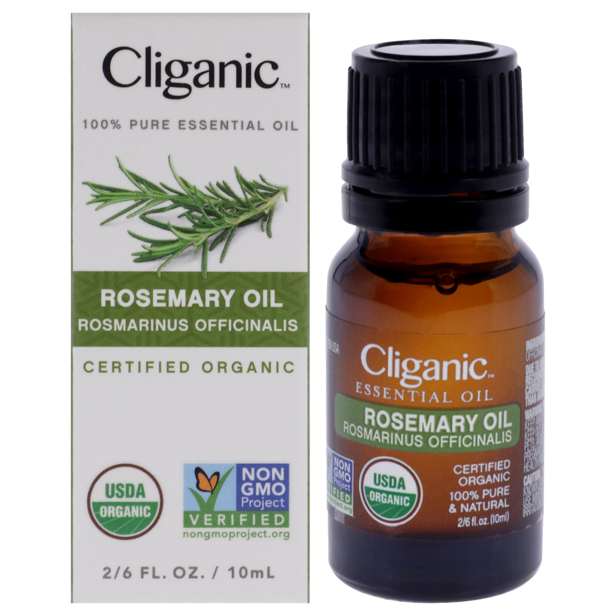 Organic Rosemary by Cliganic for Unisex - 0.33 oz Oil