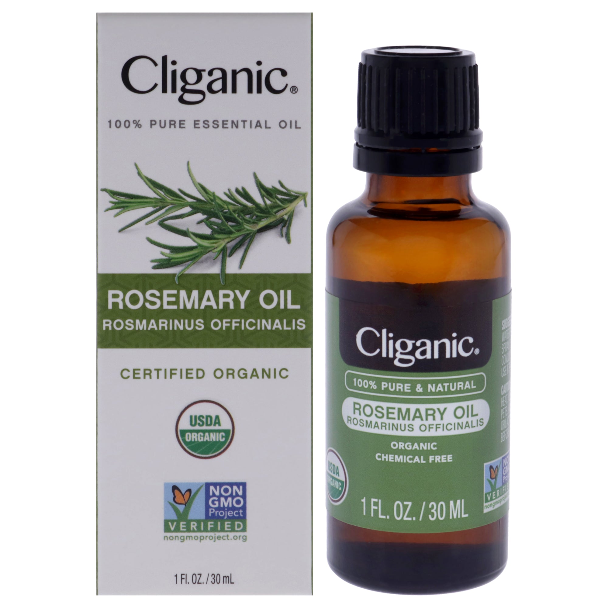 Organic Rosemary by Cliganic for Unisex - 1 oz Oil