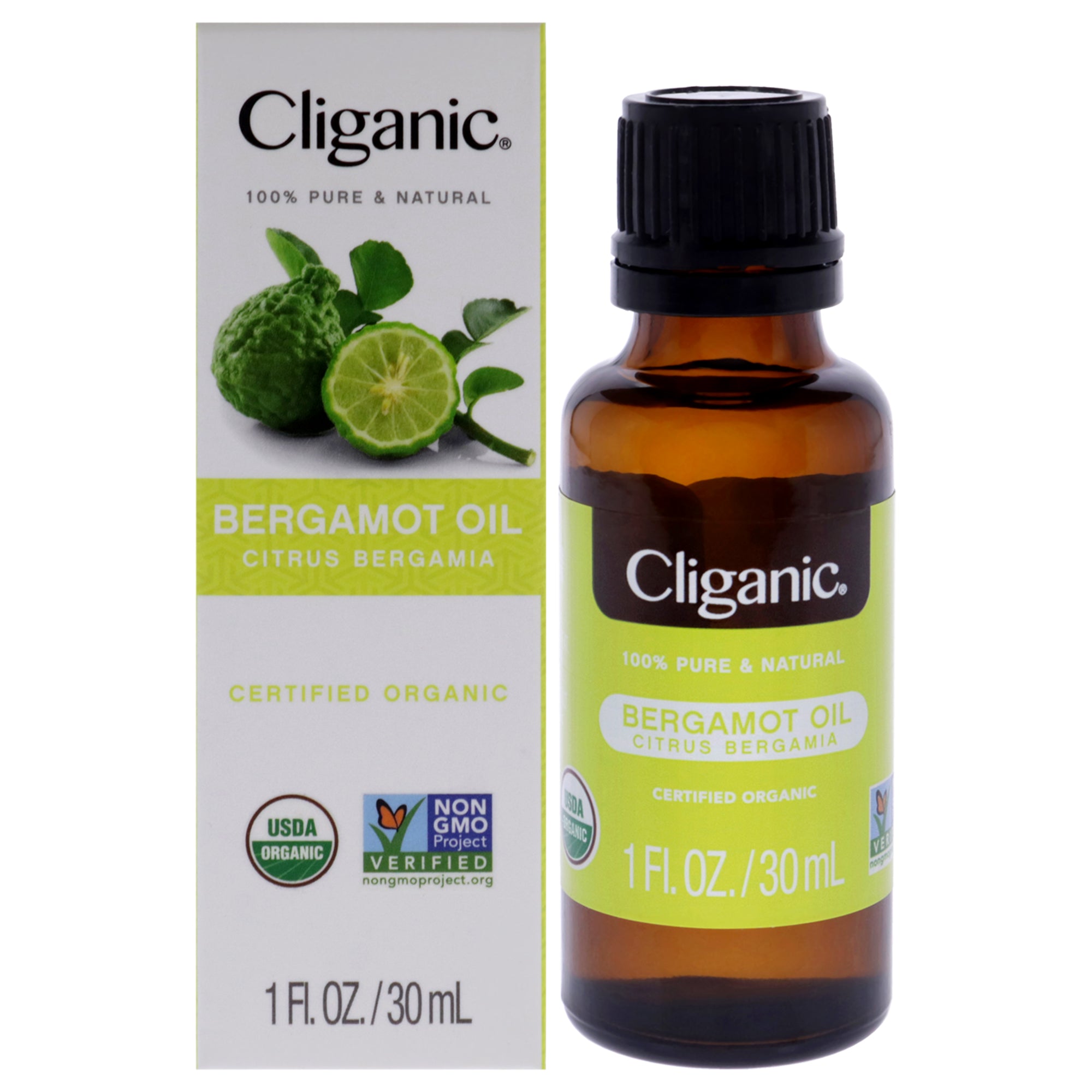 Organic Bergamot by Cliganic for Unisex - 1 oz Oil