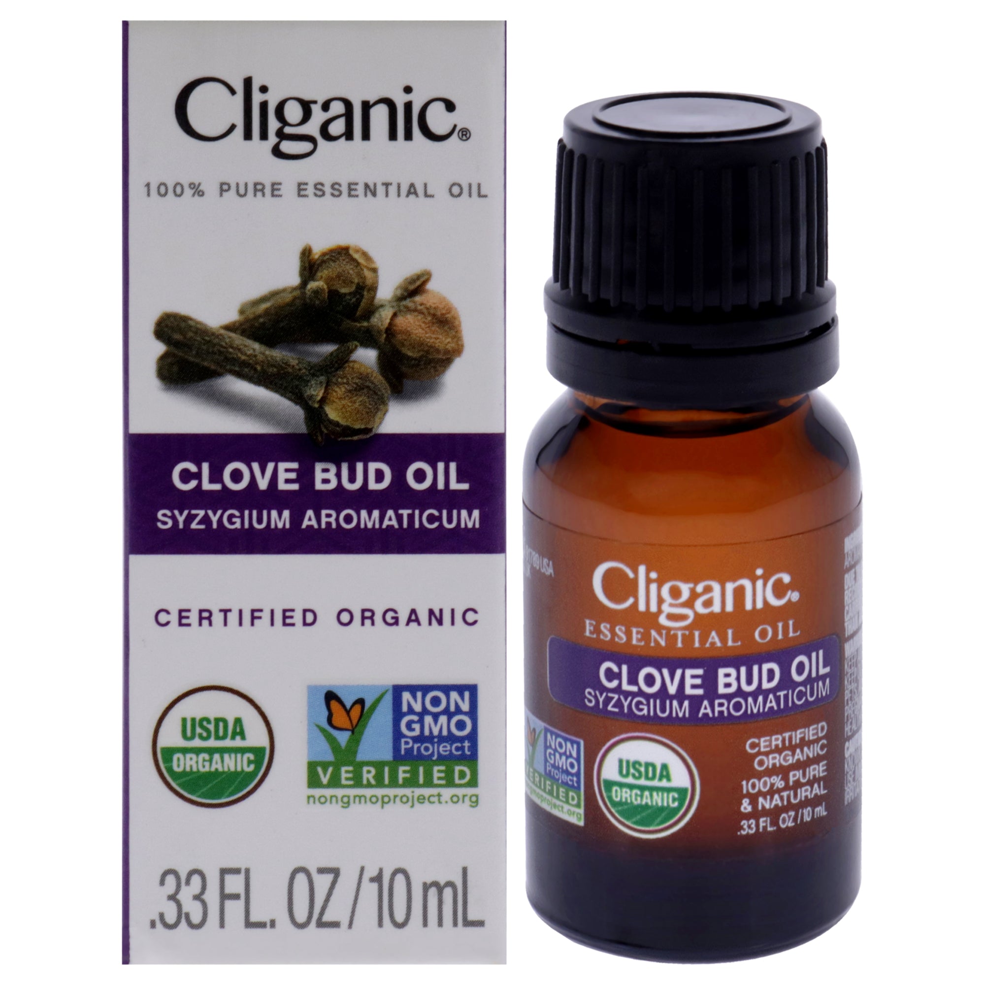 Organic Clove Bud by Cliganic for Unisex - 0.33 oz Oil
