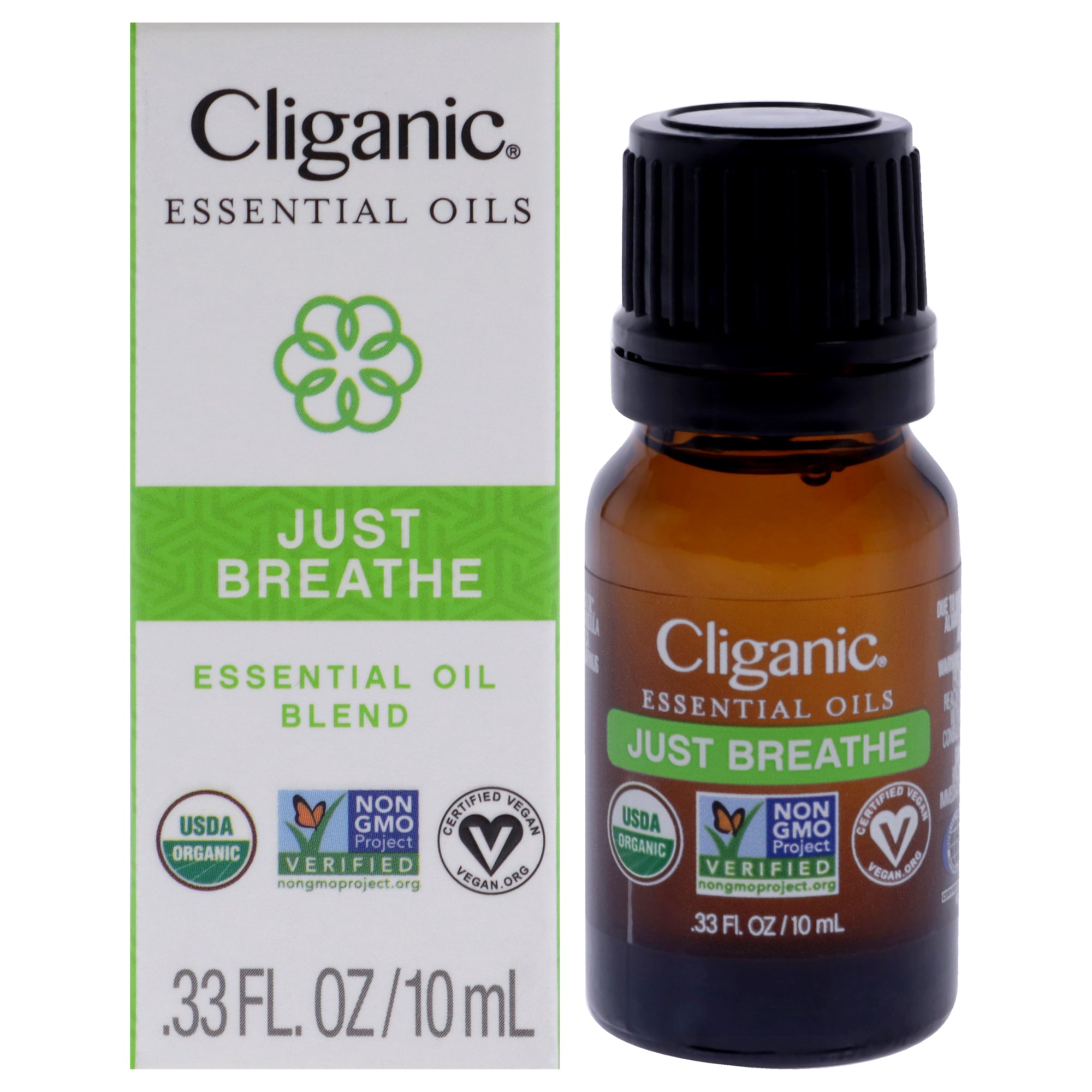 Organic Blend - Just Breathe by Cliganic for Unisex - 0.33 oz Oil
