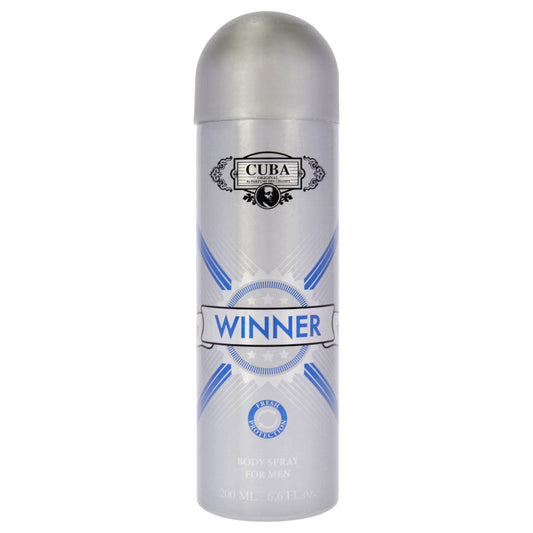 Cuba Winner by Cuba for Men - 6.6 oz Body Spray