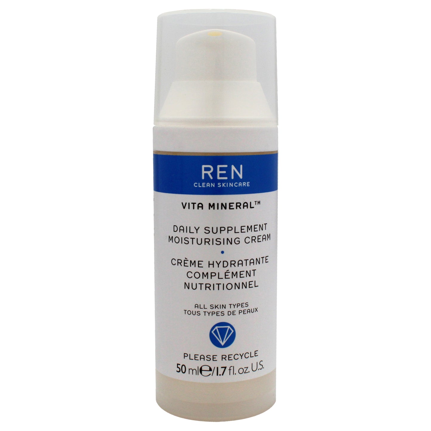 Vita Mineral Daily Supplement Moisturising Cream by REN for Unisex - 1.7 oz Cream (Tester)