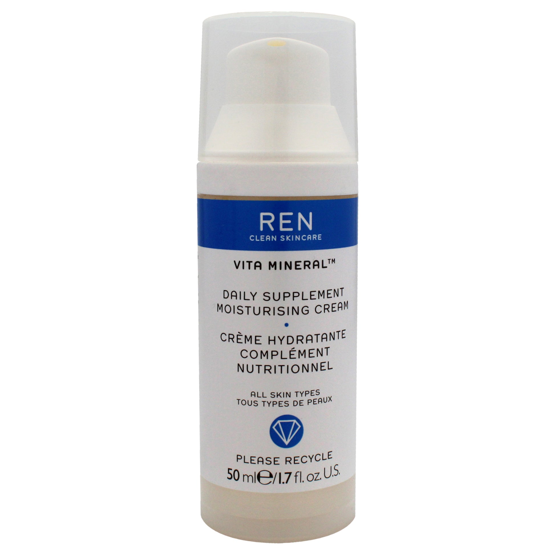 Vita Mineral Daily Supplement Moisturising Cream by REN for Unisex - 1.7 oz Cream (Tester)