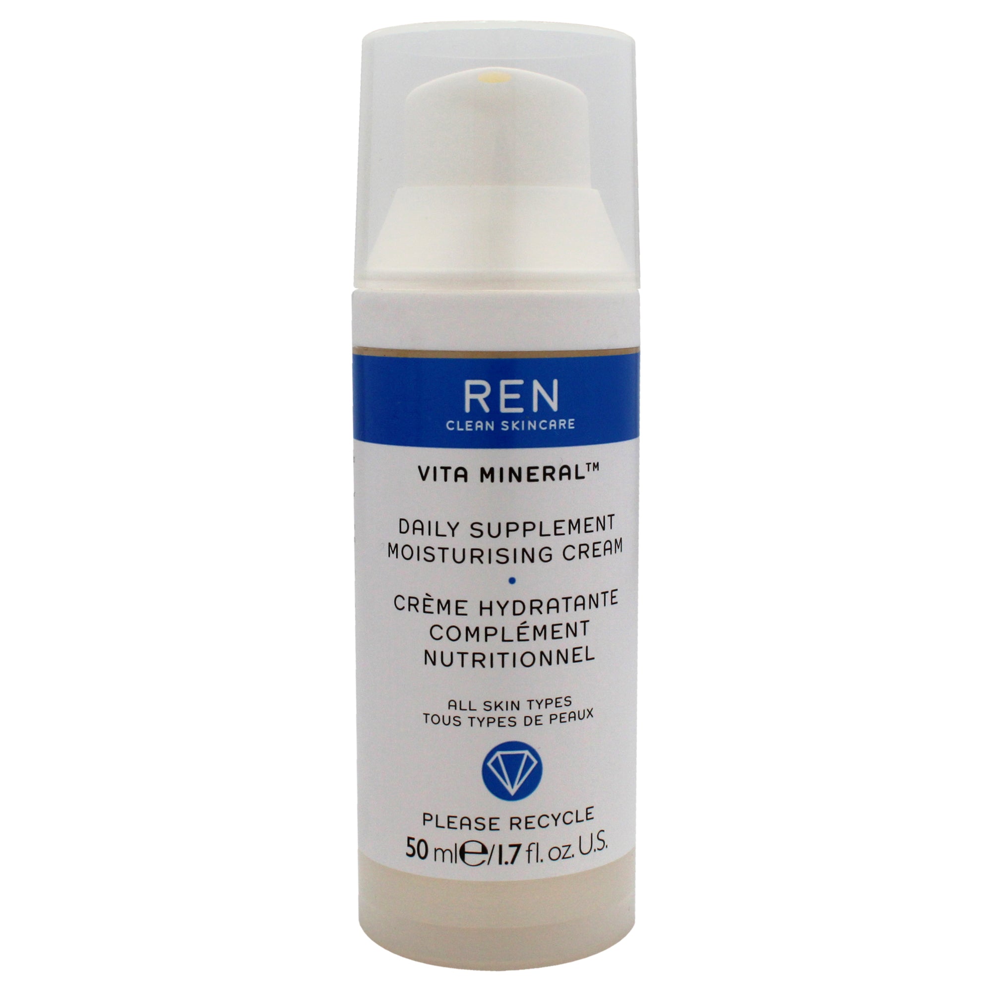 Vita Mineral Daily Supplement Moisturising Cream by REN for Unisex - 1.7 oz Cream (Tester)