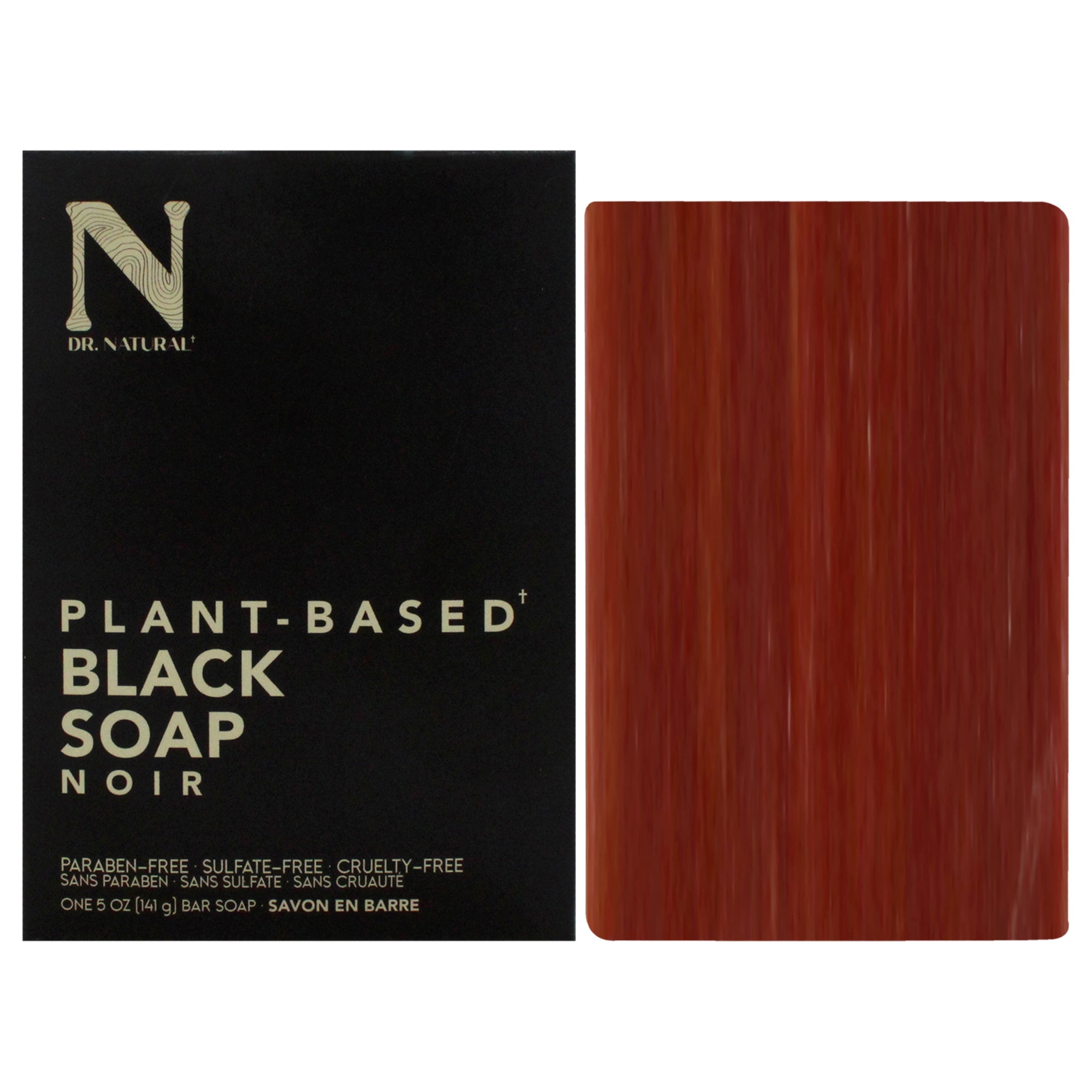 Black Bar Soap - Noir by Dr. Natural for Unisex - 5 oz Soap