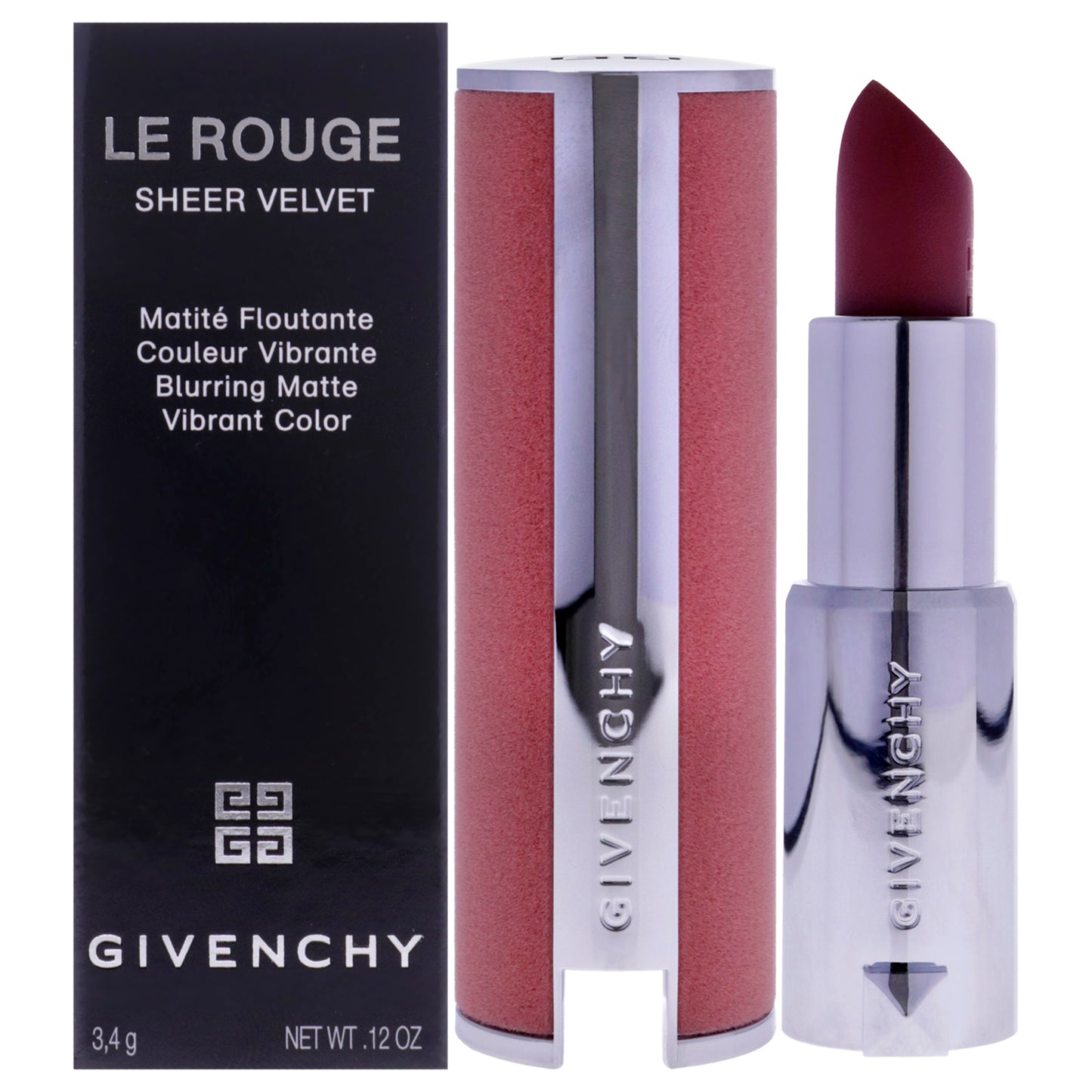 Le Rouge Sheer Velvet Matte Lipstick - 16 Neutral Beige by Givenchy for Women - 0.12 oz Lipstick (Refillable)