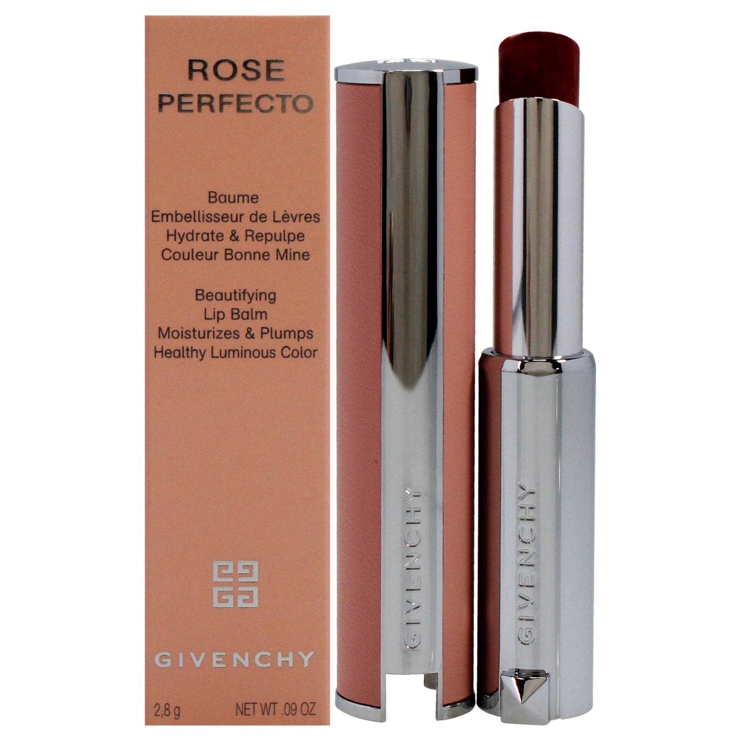 Rose Perfecto Plumping Lip Balm - 37 Rouge Graine 0.09 oz Lip Balm