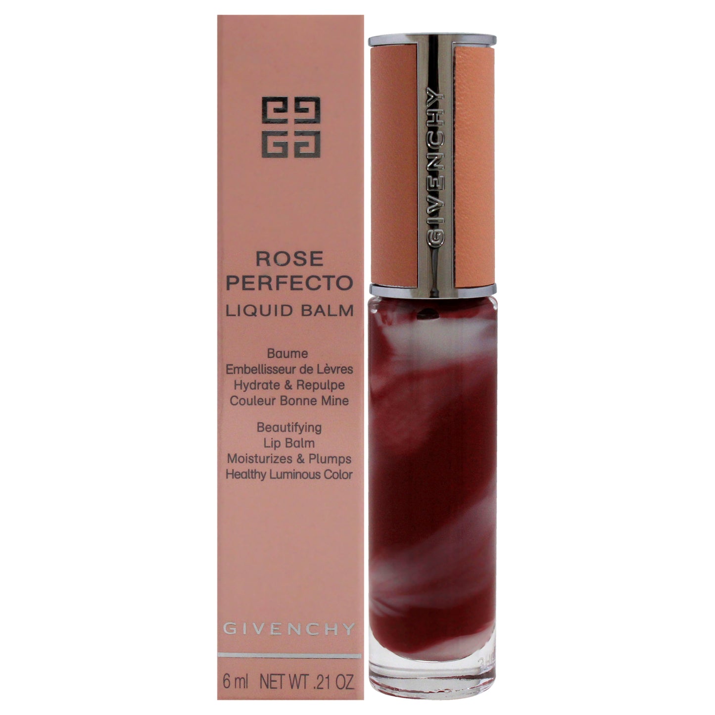 Rose Perfecto Tinted Liquid Lip Balm - 117 Chilling Brown 0.21 oz Lip Balm