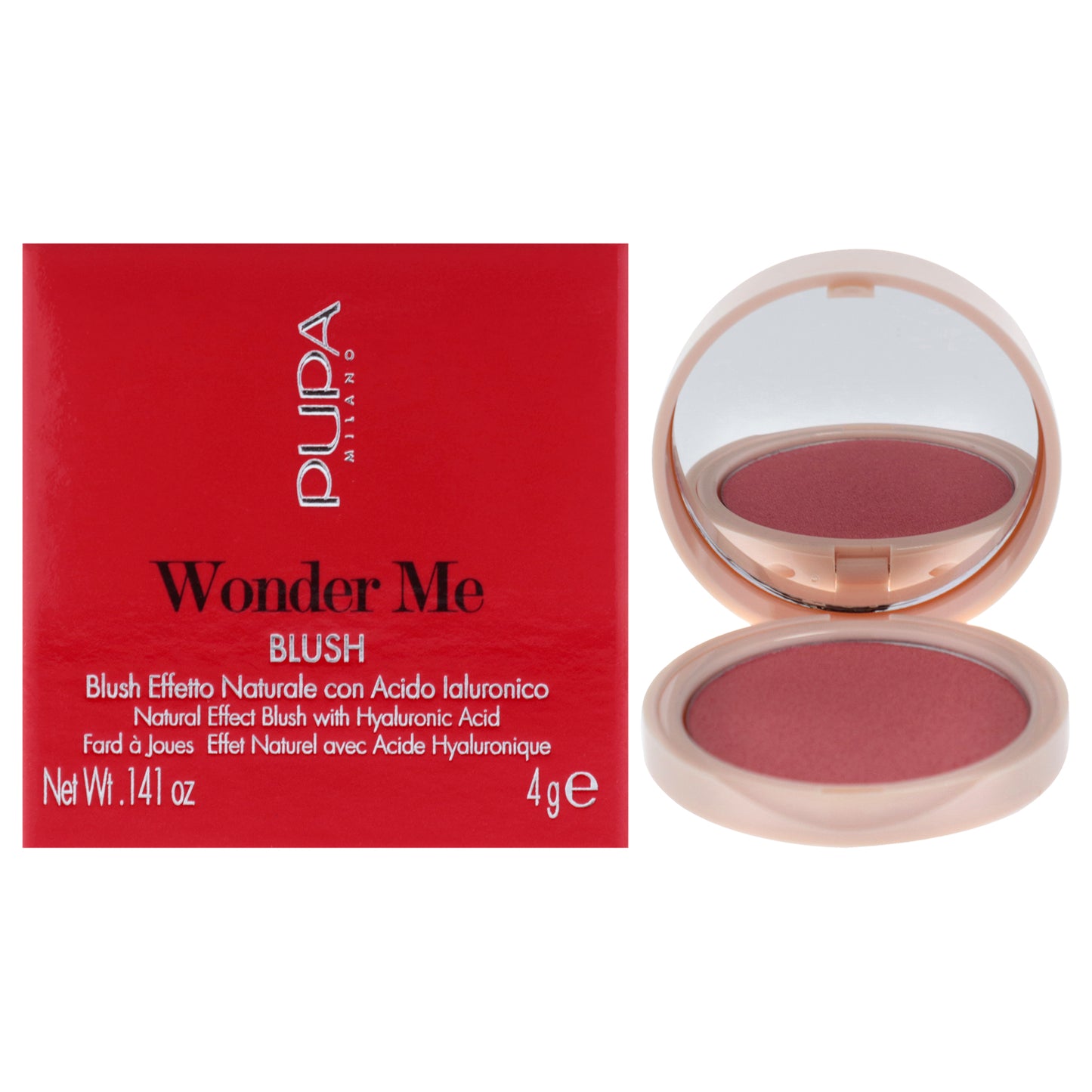 Wonder Me Blush - 002 Hug Me-Glow by Pupa Milano for Women - 0.141 oz Blush