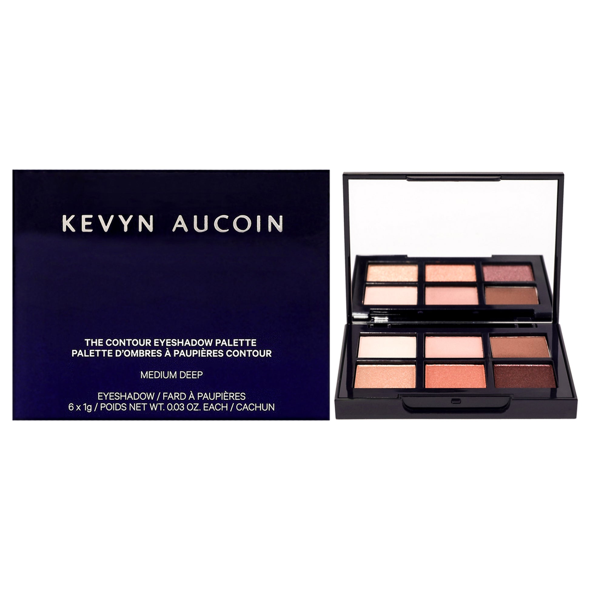 The Contour Eyeshadow Palette - Medium Deep by Kevyn Aucoin for Women - 0.18 oz Eye Shadow