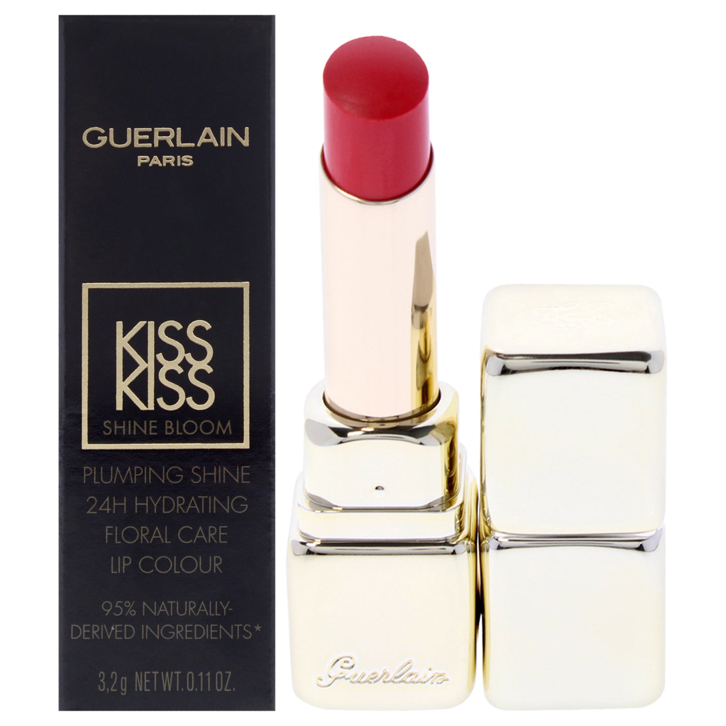 Kiss Kiss Shine Bloom Lipstick - 319 Peach Kiss 0.11 oz Lipstick