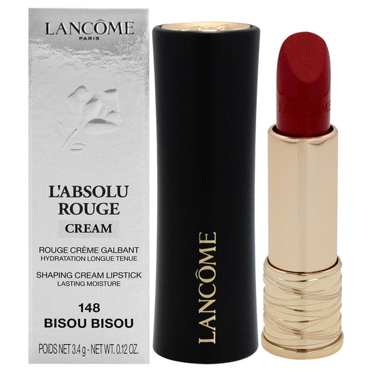 LAbsolu Rouge Cream Lipstick - 148 Bisou by Lancome for Women - 0.12 oz Lipstick