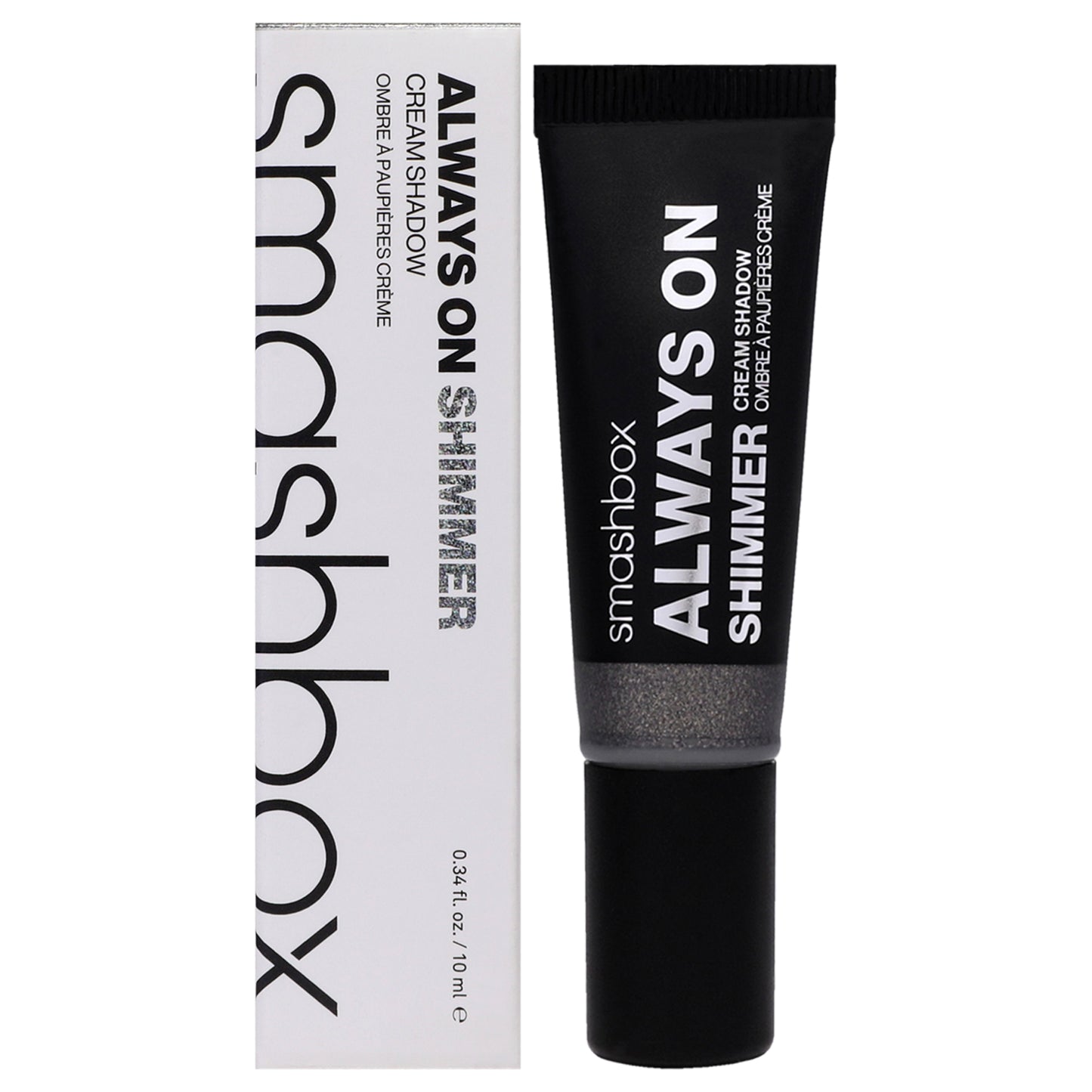 Always On Shimmer Cream Eye Shadow - Charcoal by SmashBox for Women - 0.34 oz Eye Shadow