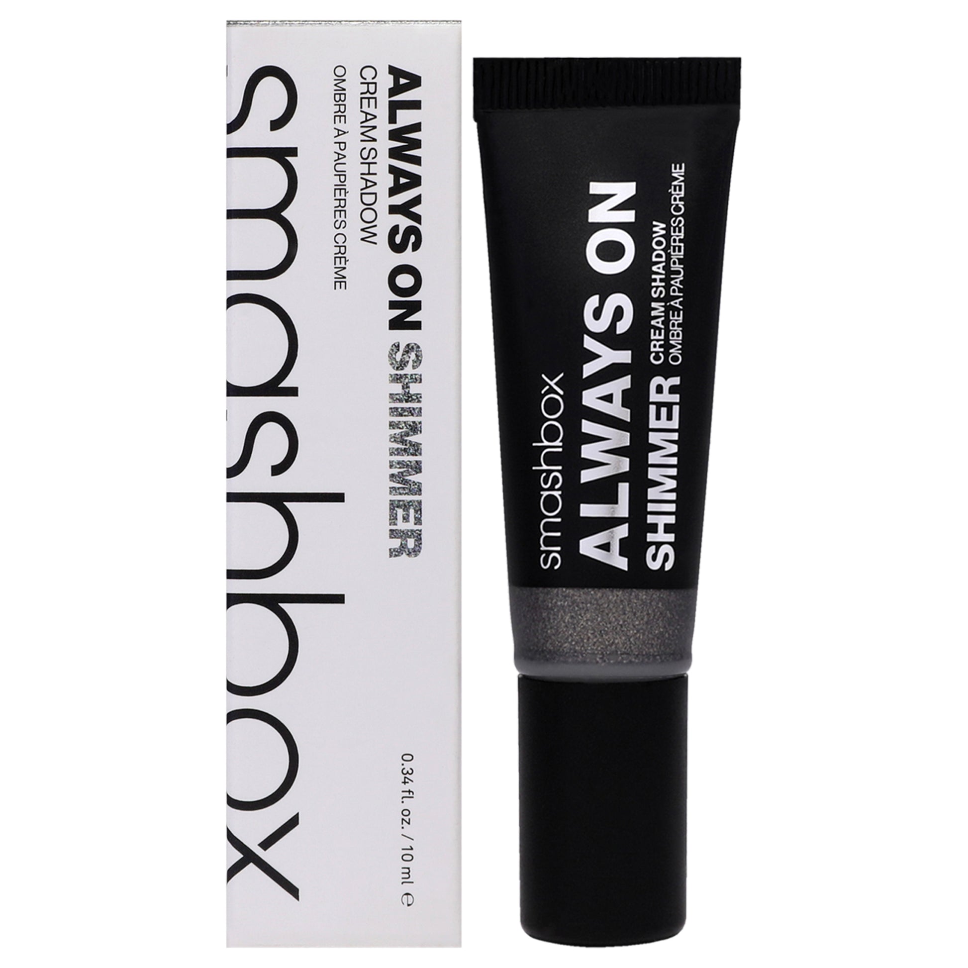 Always On Shimmer Cream Eye Shadow - Charcoal by SmashBox for Women - 0.34 oz Eye Shadow