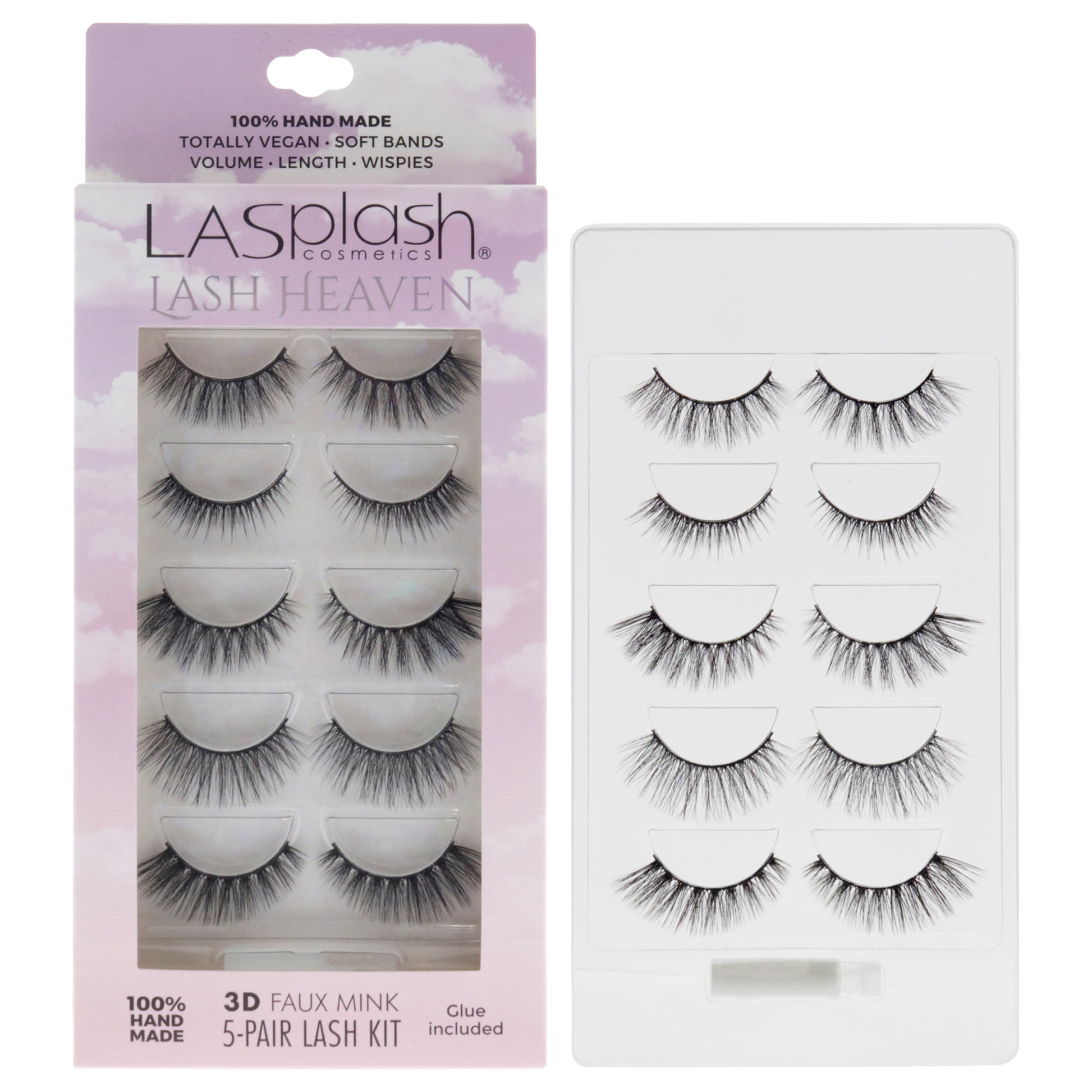 Lash Heaven Kit by LASplash for Women - 5 Pair Eyelashes