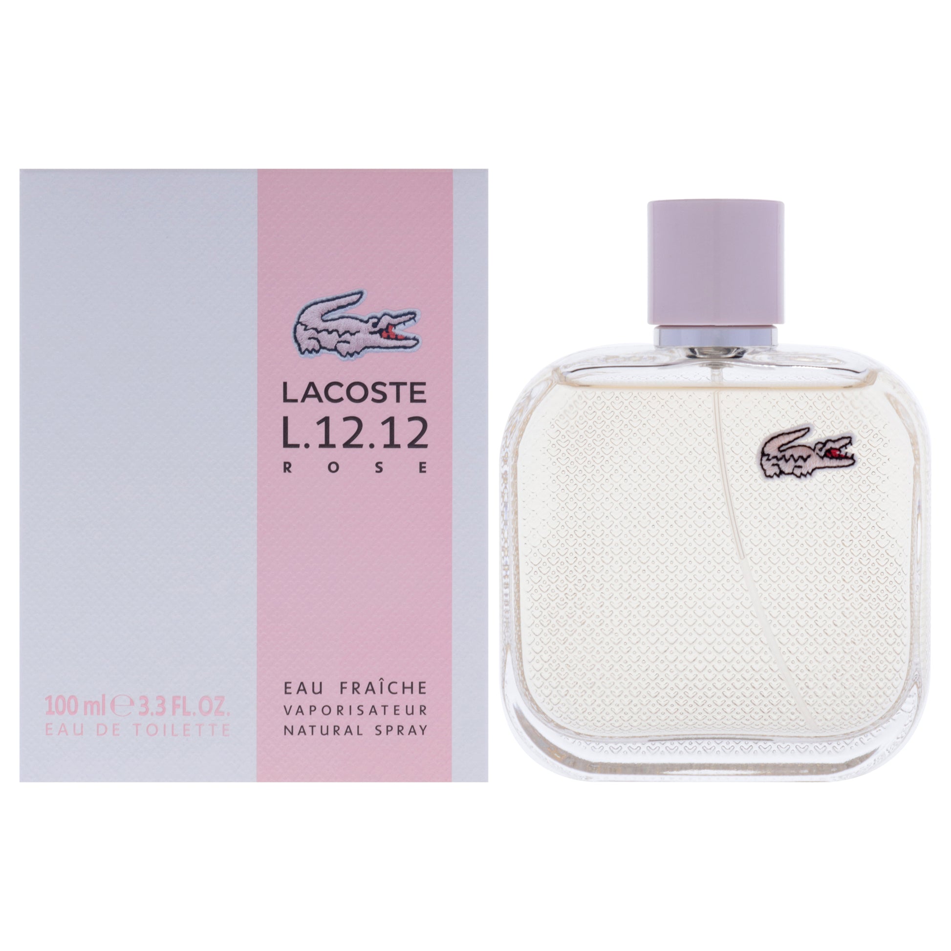 Lacoste Eau De L.12.12 Rose Eau Fraiche by Lacoste for Women - 3.3 oz EDT Spray