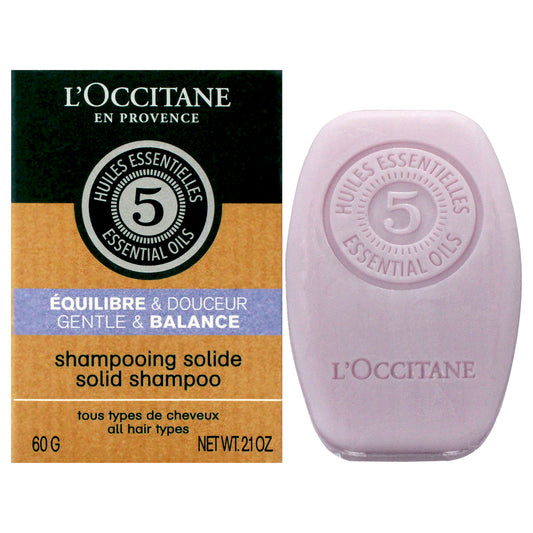 Gentle and Balance Solid Shampoo by LOccitane for Unisex - 2.1 oz Shampoo