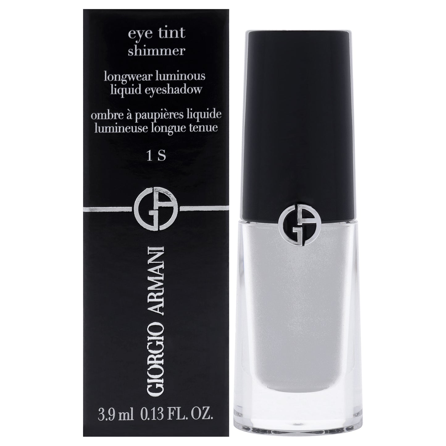 Eye Tint Shimmer Liquid Eyeshadow - 1 S Silver by Giorgio Armani for Women - 0.13 oz Eye Shadow