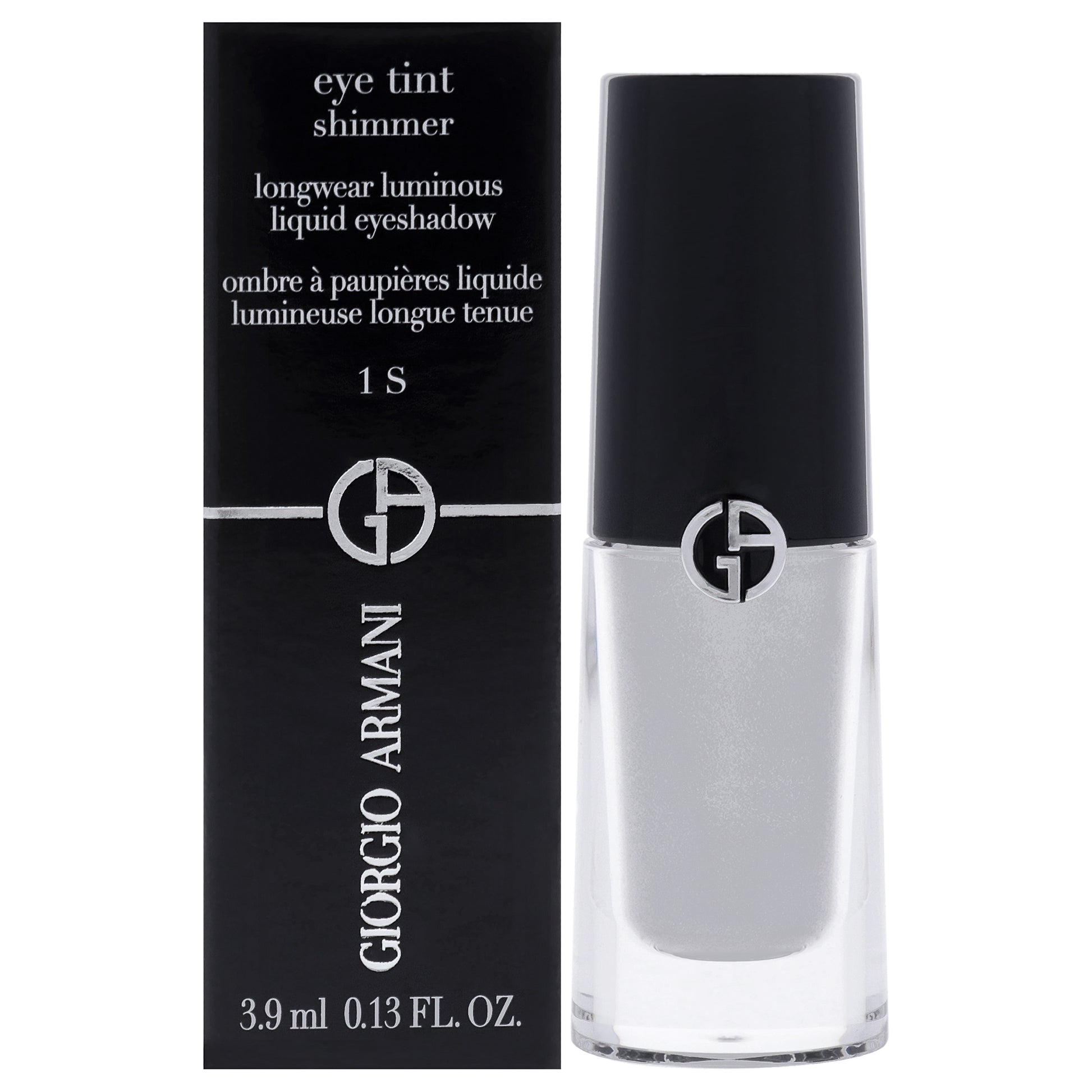 Eye Tint Shimmer Liquid Eyeshadow - 1 S Silver by Giorgio Armani for Women - 0.13 oz Eye Shadow