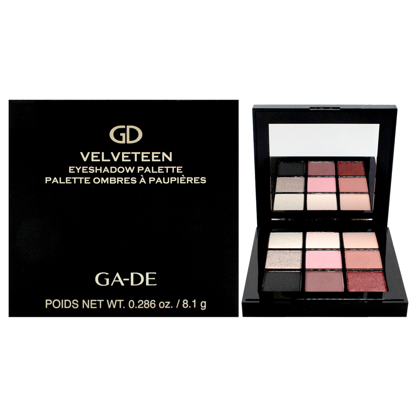 Velveteen Eyeshadow Palette - 55 Shades of Love by GA-DE for Women - 0.0286 oz Eye Shadow