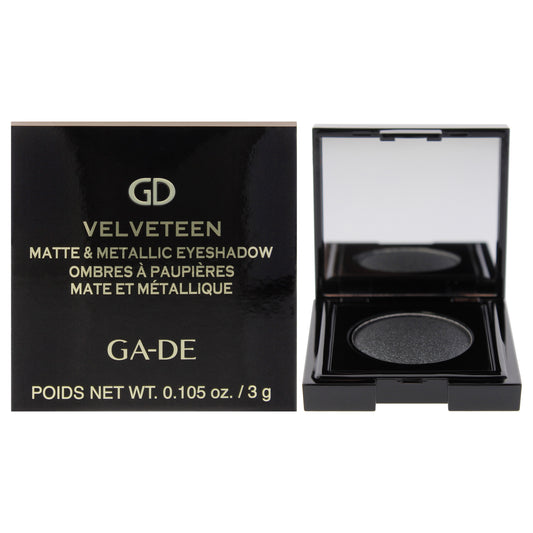 Velveteen Matte and Metallic Eyeshadow - 230 Glam Noir by GA-DE for Women - 0.105 oz Eye Shadow