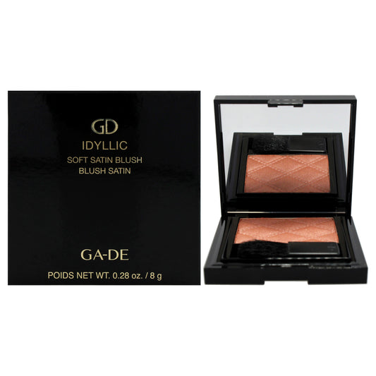 Idyllic Soft Satin Blush Powder - 26 Honey Bronze by GA-DE for Women - 0.28 oz Blush