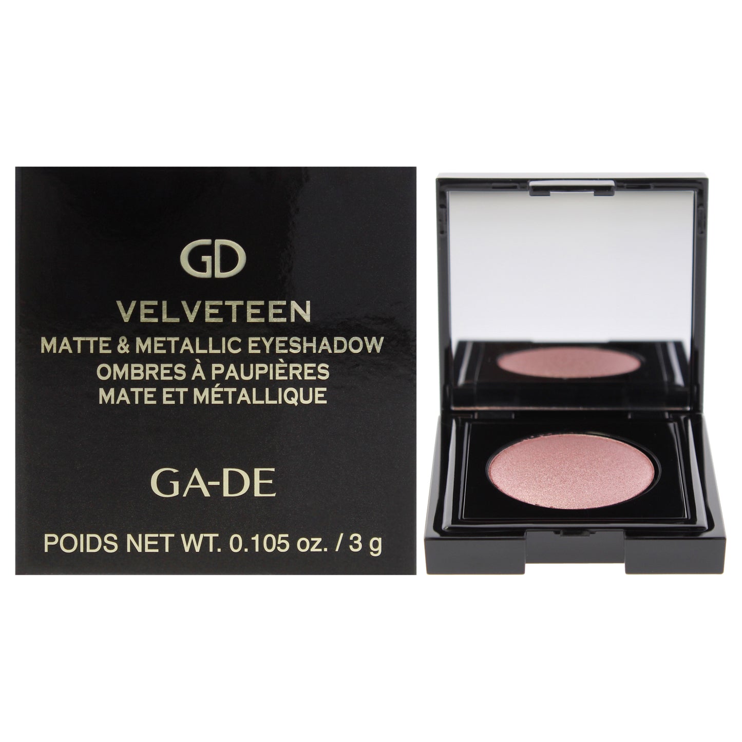 Velveteen Matte and Metallic Eyeshadow - 223 Velvet Rose by GA-DE for Women - 0.105 oz Eye Shadow
