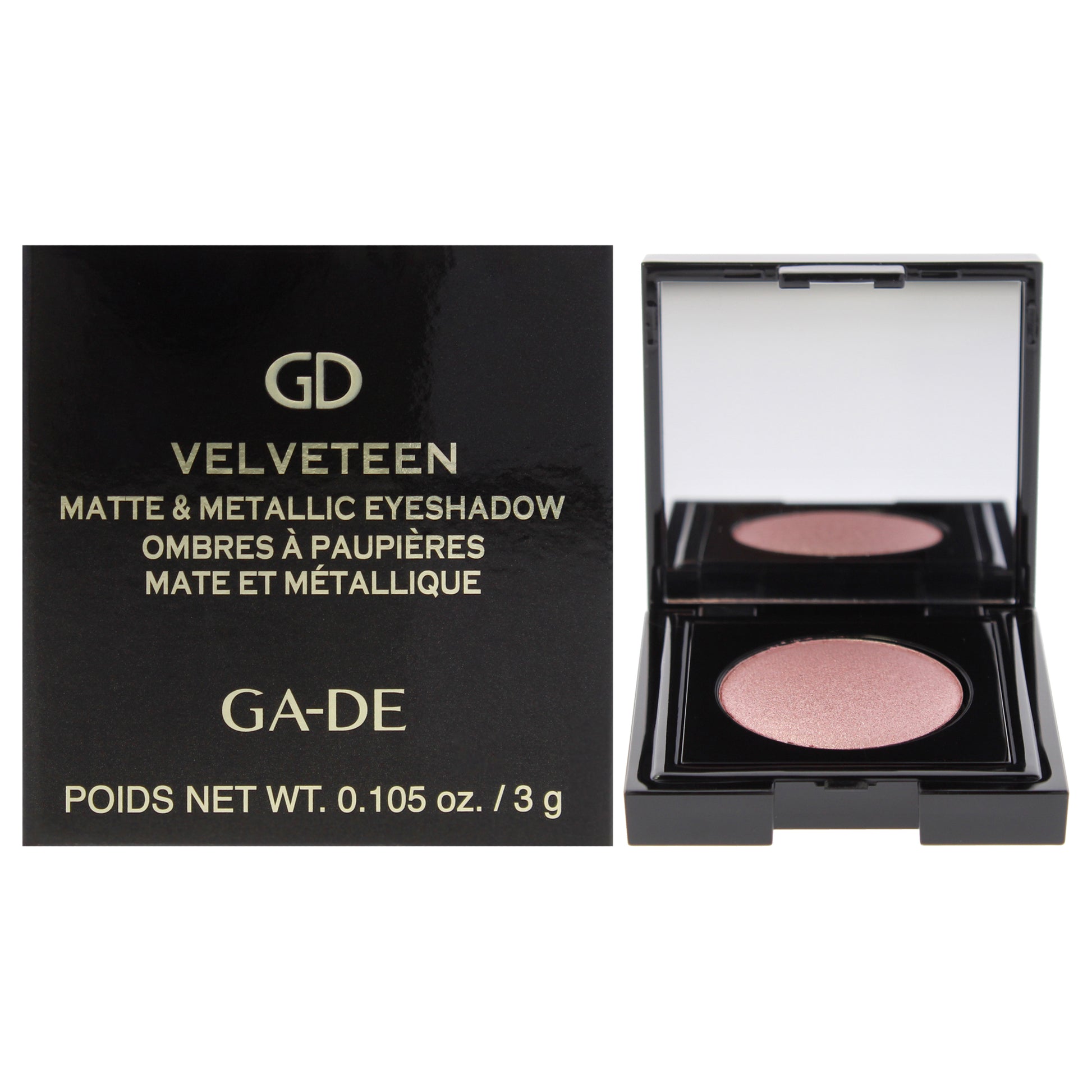 Velveteen Matte and Metallic Eyeshadow - 223 Velvet Rose by GA-DE for Women - 0.105 oz Eye Shadow