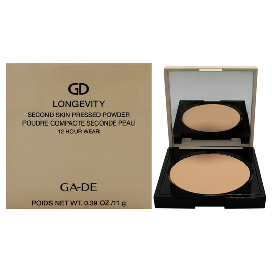 Longevity Second Skin Pressed Powder 12H - 508 Deep by GA-DE for Women - 0.39 oz Powder