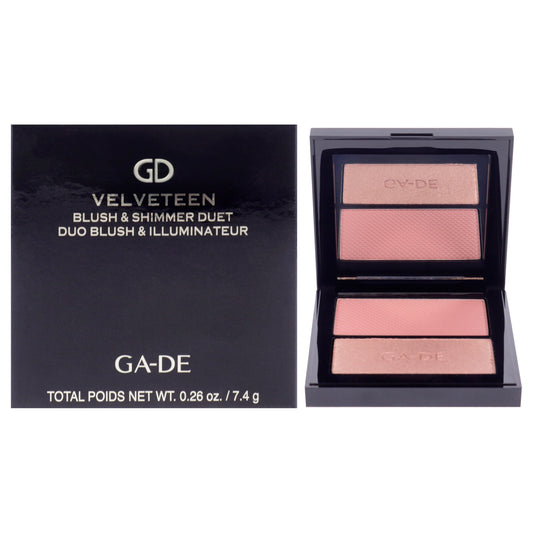 Velveteen Blush and Shimmer Duet - 50 Rose and Glow 0.26 oz Blush