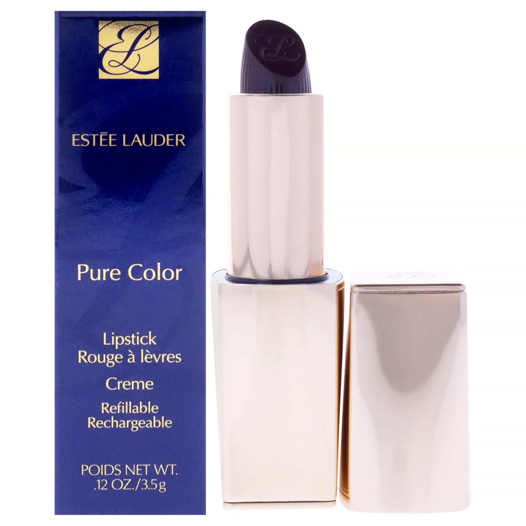 Pure Color Creme Lipstick - 685 Midnight Kiss by Estee Lauder for Women - 0.12 oz Lipstick (Refillable)