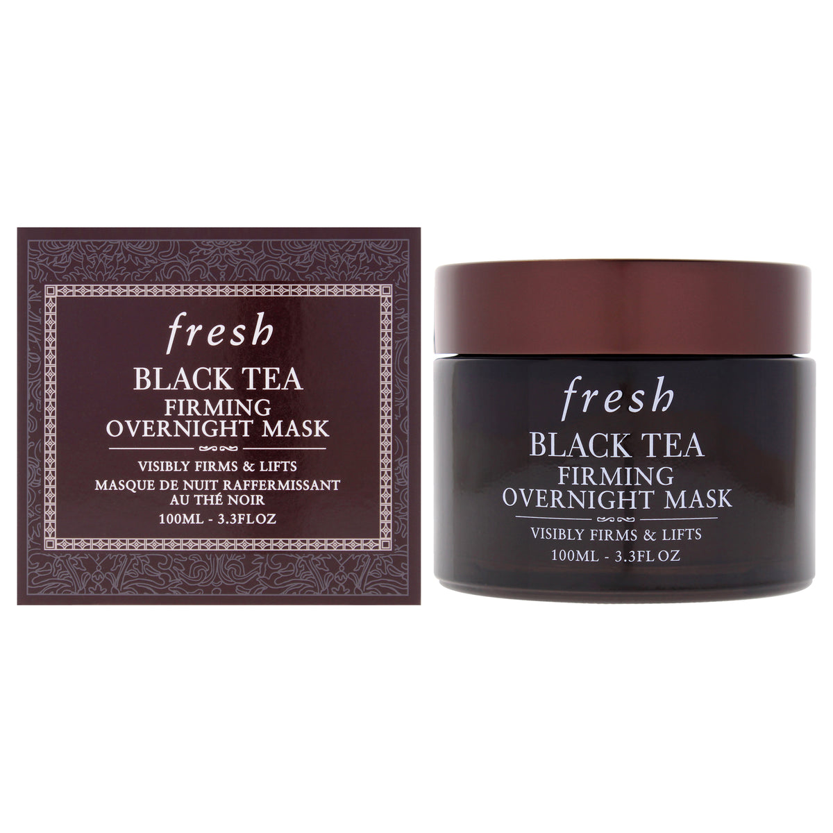 Black Tea Firming Overnight Mask by Fresh for Women - 3.3 oz Mask