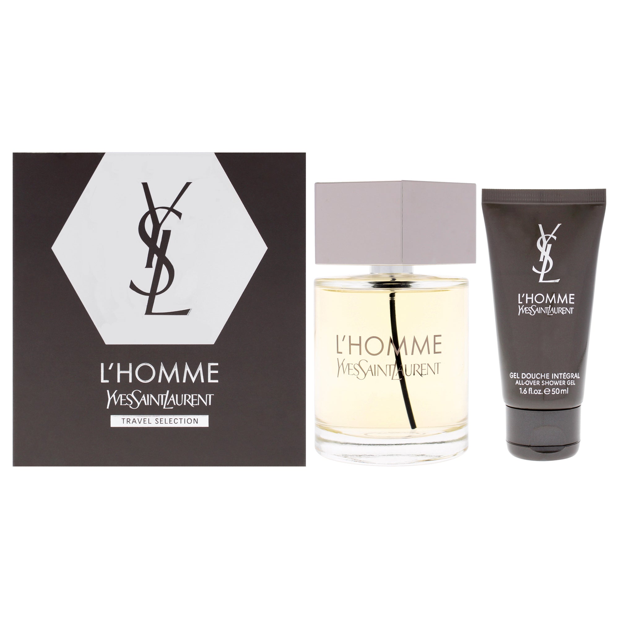 LHomme by Yves Saint Laurent for Men - 2 Pc Gift Set 3.3oz EDT Spray, 1.6oz Shower Gel