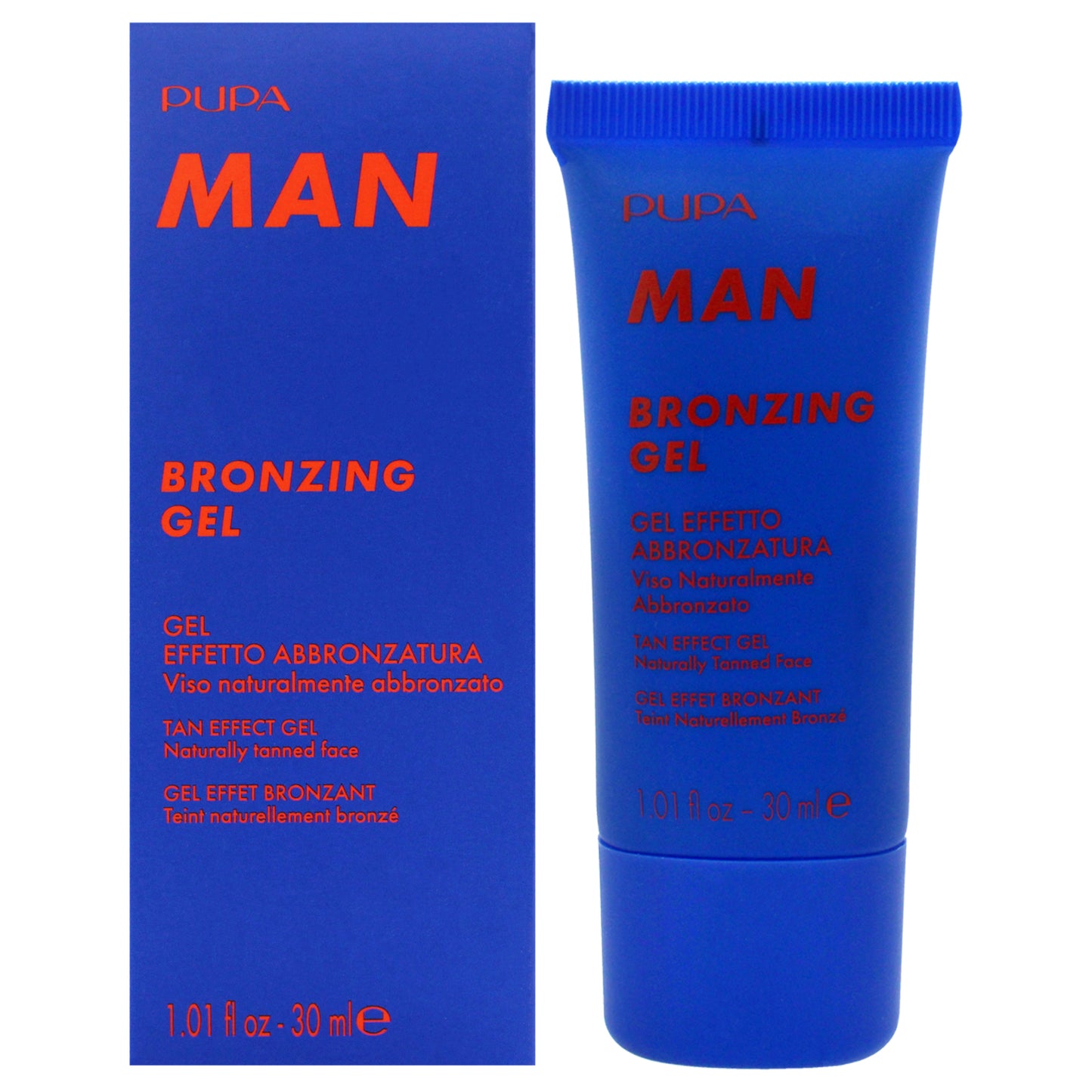Bronzing Gel Tan Effect - 002 - Medium-Dark Skin by Pupa Milano for Men - 1.01 oz Bronzer