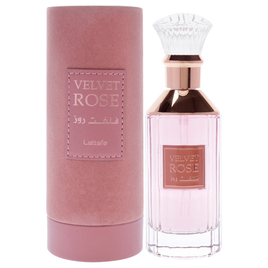 Velvet Rose by Lattafa for Women - 3.4 oz EDP Spray