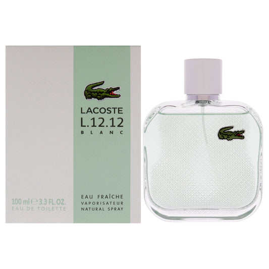 Lacoste Eau De L.12.12 Blanc Eau Fraiche 3.3 oz EDT Spray