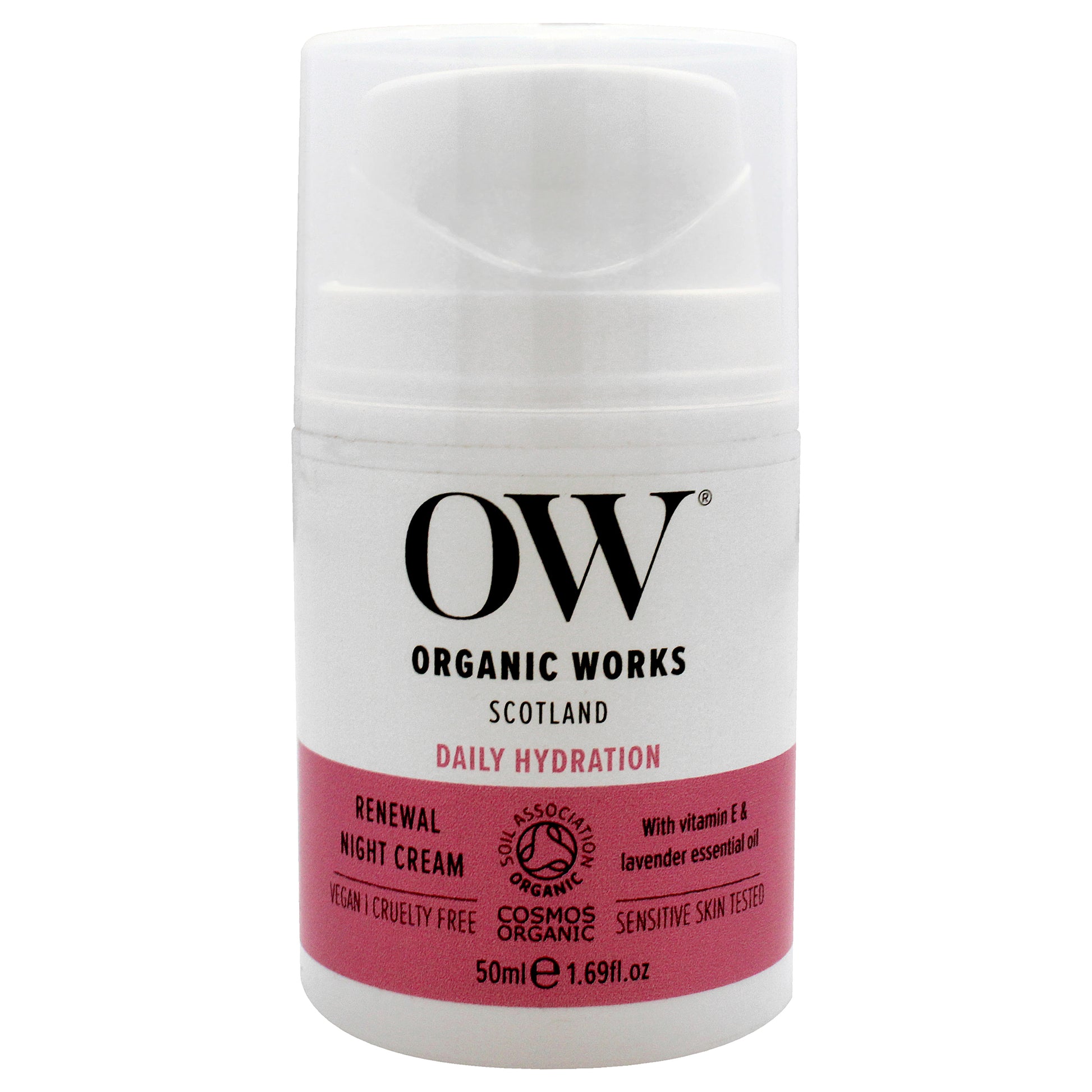 Daily Hydration Renewal Night Cream by Organic Works for Unisex - 1.69 oz Cream