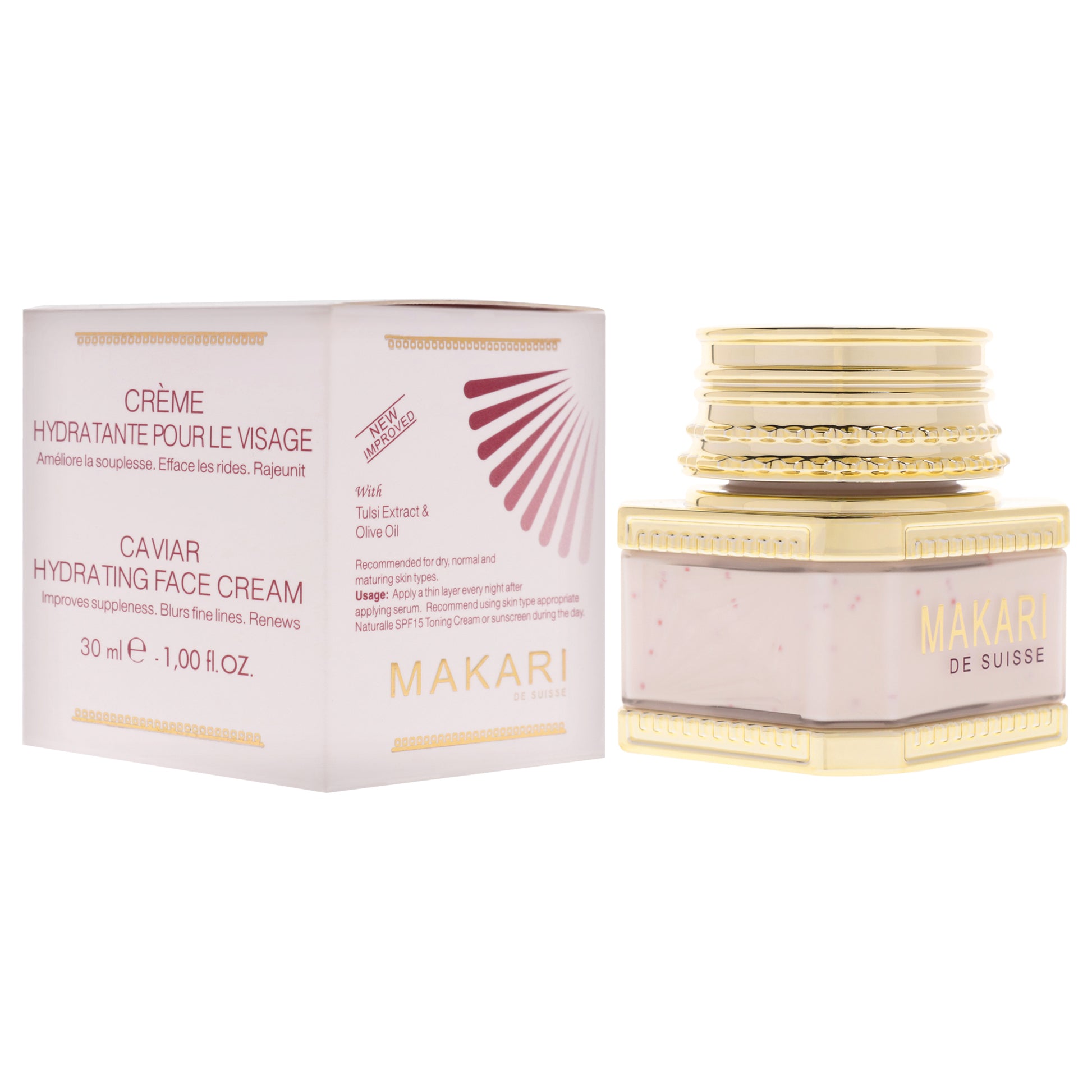 Caviar Hydrating Face Cream by Makari for Women - 1 oz Cream