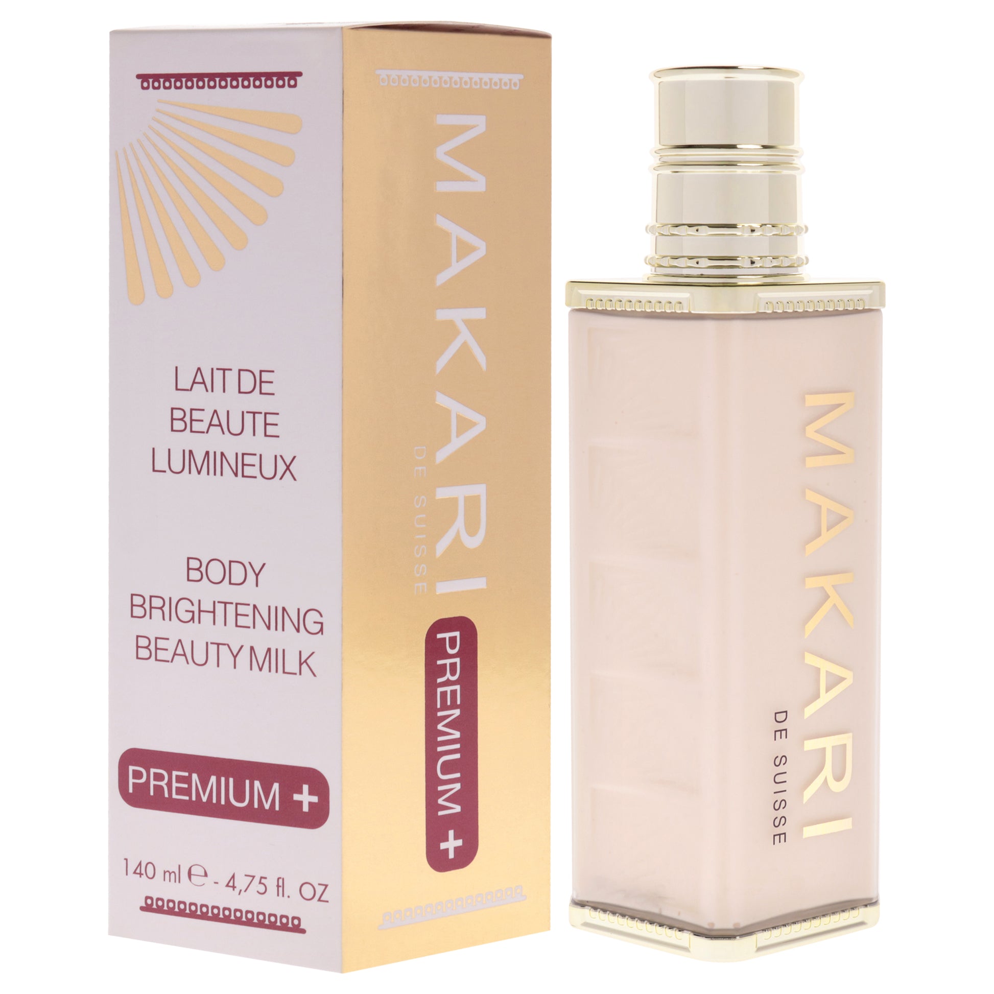 Body Brightening Beauty Milk Premium Plus by Makari for Women - 4.75 oz Lotion