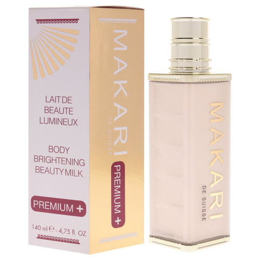 Body Brightening Beauty Milk Premium Plus by Makari for Women - 4.75 oz Lotion