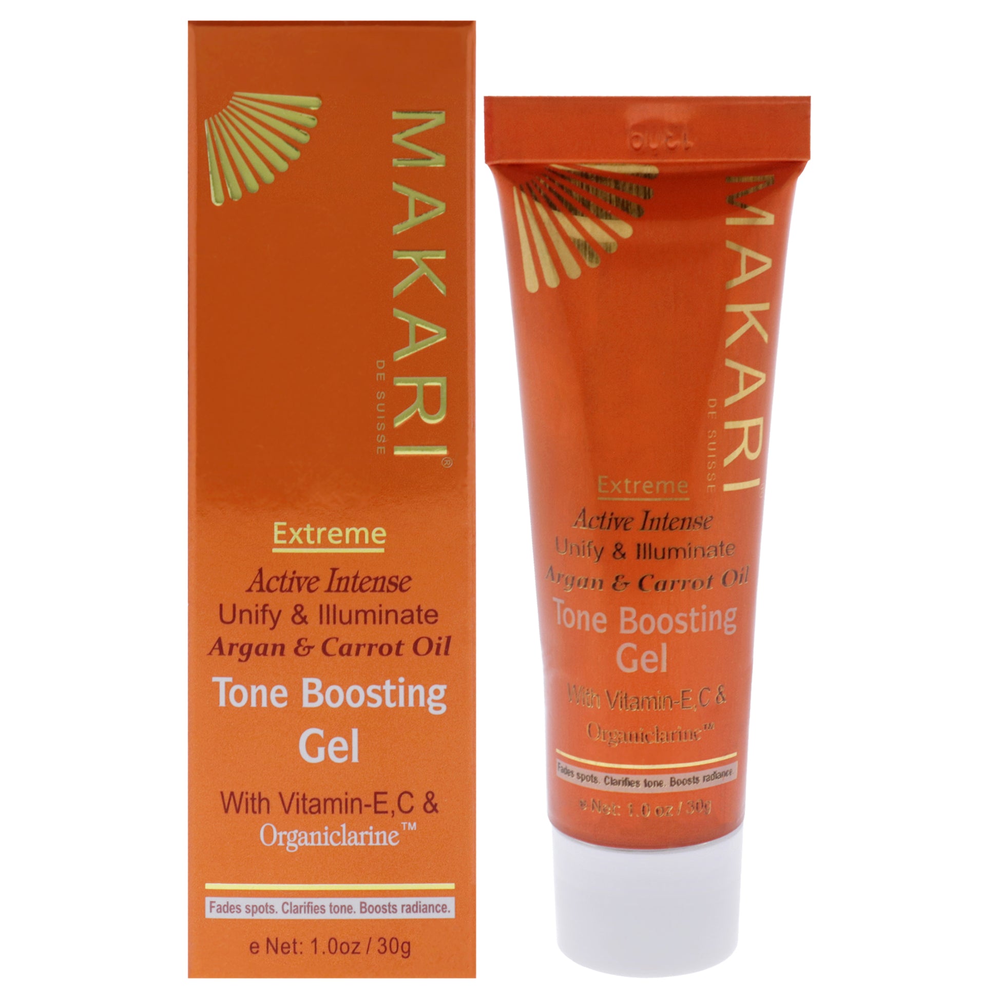 Extreme Argan and Carrot Tone Boosting Gel by Makari for Women - 1 oz Gel